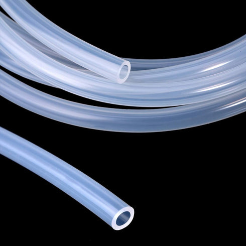 High Temp Silicone Tubing Hose - Food Grade Flexible Pure Silicone Tube for Home Brewing (3/8" ID x 1/2" OD, 3 Feet)