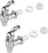 VitaLifePower 16mm Beverage Dispenser Replacement Spigot Silver Push Style faucet for Beverage Dispenser