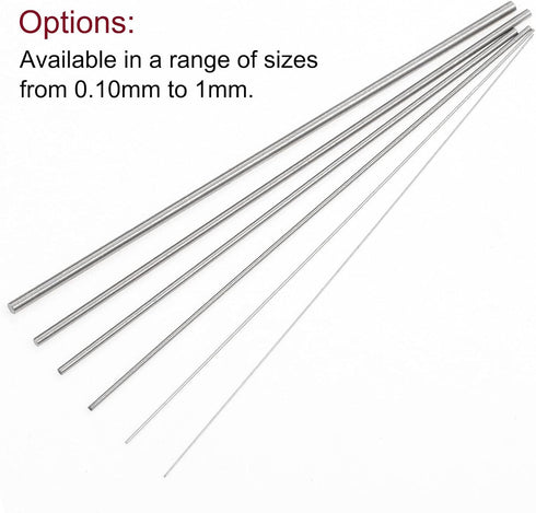 2pcs 0.0039" Pin Gage, 0.1mm Diameter Class X Plug Gage Pin with 0.001mm Tolerance, Bearing Steel Go No-Go