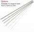 2pcs 0.0039" Pin Gage, 0.1mm Diameter Class X Plug Gage Pin with 0.001mm Tolerance, Bearing Steel Go No-Go