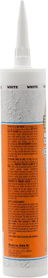 Gorilla Waterproof Caulk & Seal, 100% Silicone Sealant, All Purpose, White, 10oz Cartridge, Pack of 2