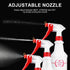 Plastic Spray Bottle (4 Pack, 16 Oz) - Heavy Duty Leak Proof Mist Empty Water Bottle for Cleaning Solution, Planting