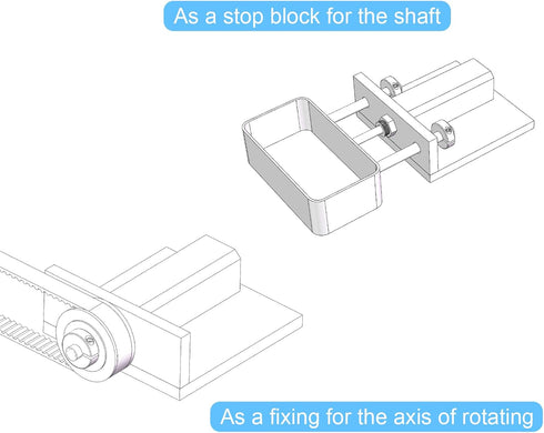 HARFINGTON Shaft Collar for 1-5/8" Rod, 2-5/8" OD, 11/16" Width, 304 Stainless Steel Double Split Axle Clamp-On Collar