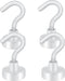 Neosmuk Magnetic Hooks - Heavy Duty Earth Magnets with Hook for Refrigerator, Extra Strong for Hanging