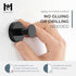 Mavoro Strong Magnetic Hooks Set of 2, Heavy Duty Black Magnet Hooks for Hanging Coats and Bags, Neodymium 52 Rare Earth