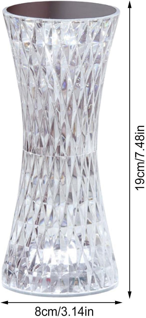 SOUQDWL 7 Dimmable 16 16 7 Crystal Bedside Lamp - Way Table Lamp With RGB Color,RGB Colors Brightness Color Changing
