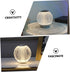 DELURA Minimalist Table Lamp, Color Changing Rechargeable Night Light, Crystal Sphere Table Lamp, Glass Ball Night