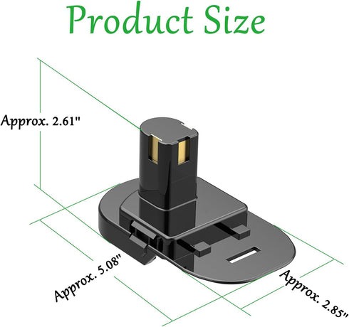 Adapter Upgrade for Ryobi 18V Cordless Tools - Compatible with Ridgid 18V Batteries Installation and Power Supply (No Charging Function) - 1 Adapter Only