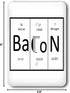 Bacon Single Toggle Switch Plate - Fun Home Decor
