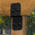 Ozco Building Products 51775 Ironwood 4-inch Post to Beam Connector, Black (2 per Pack)