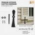 Iron Grill Window Shutter Dogs for Home Improvement