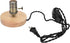 Tissting Vintage Wooden Lamp Base E26/E27 Table Lamp Holder with Dimmable Button for Mini Short Desk Lamp