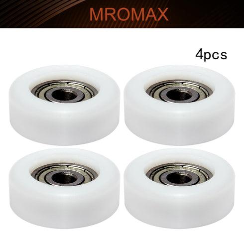 MroMax Roller Idler Bearing Pulley-5 x 25 x 9mm Nylon Wheel with 625ZZ Bearing for Furniture Accessories