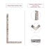 L Shaped Ruler 6" x 12" Metal 90 Degree Square Ruler for Carpenter Engineer - 300 x 150mm