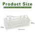 Plastic Test Tube Rack for 20mm, 40 Wells, White,Detachable (40 Hole)