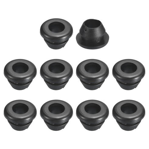 uxcell 70 Pcs Rubber Grommets, 5mm ID 7mm Drill Hole Double Sided