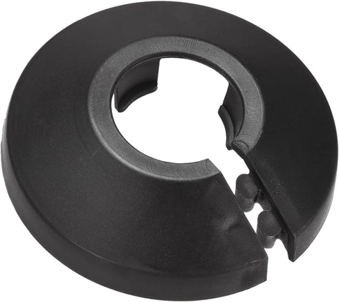 uxcell Pipe Cover Decoration, 16mm PP Plastic Escutcheon Water Pipe Drain Line Cover, Black (10pcs)