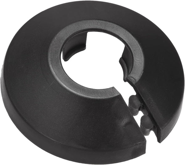 uxcell Pipe Cover Decoration, 16mm PP Plastic Escutcheon Water Pipe Drain Line Cover, Black (10pcs)