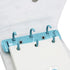 Mini Transparent 3-Ring Binder Covers, Clear Soft PVC Notebook with Snap Button Closure
