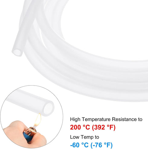 1/4"(6mm) 11/32"(9mm) 20ft(6M) M METERXITY Silicone Tubing, ID x OD Silicone Rubber Vacuum Tube, High Temp Water Air