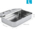 Medical Surgical Trays, Stainless Steel Dental Instruments Tray Organizer with Lid & Handle Grip