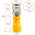 Baomain 1/4" Female Quick Disconnects, Vinyl Insulated Spade Wire Connector, Electrical Crimp Terminal 12-10 AWG