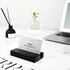 Business Card Holder for Desk - Elegant Display Holder Made of Sahara Noir Marble - Desk Organizer Stand for 25