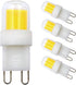 ZHENMING G9 LED Light Bulbs, Dimmable 4W Equivalent 40W Halogen, Daylight White 6000K, Pack of 4