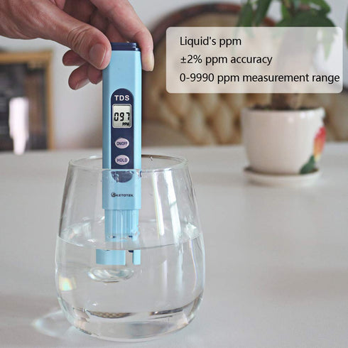 Digital pH & TDS Meters Water Quality Test Kit - 2 in 1 pH Pen Tester TDS PPM Meter for Hydroponic & Aquarium