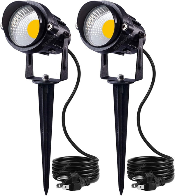 SUNVIE Outdoor Landscape LED Lighting 12W Waterproof Garden Lights COB Led Spotlights