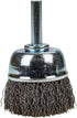 Forney 60004 Cup Brush, 1-1/2-Inch Coarse Crimped Wire with 1/4-Inch Shank