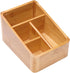 AFXGUSD 4 TV Remote Holder Compartment Basket Decorative Living Room Portable Bamboo Bedroom Media Player Remote