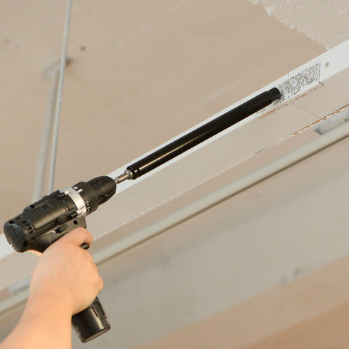 Extra Long Hollow Socket, 14mm x 300mm Deep Well Impact Nut Driver with 1/4" Quick-Change Hex Shank