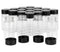 JIUWU 20 Pack 20 ml Clear Glass Vials with Screw Caps, Small Size Storage Bottle for Lab/Travel