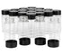 JIUWU 20 Pack 20 ml Clear Glass Vials with Screw Caps, Small Size Storage Bottle for Lab/Travel