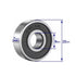 YAMASO 20 Pcs 608 2RS Ball Bearings, Bearing Steel and Double Rubber Sealed Miniature Deep Groove Ball Bearings, 8mm x