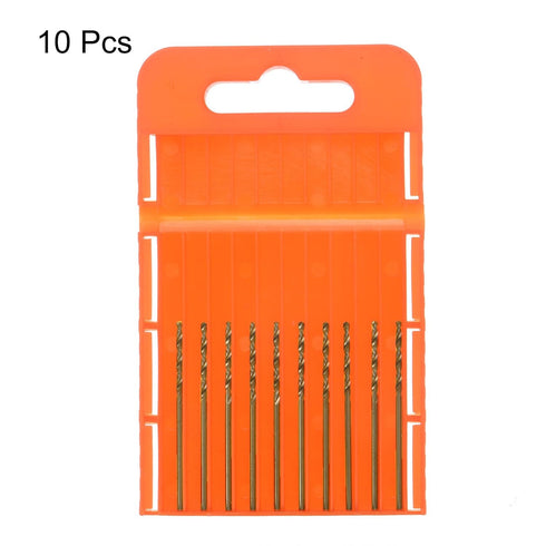 10pcs M35 High Speed Steel Cobalt Jobber Drill Bits 1.3mm / 0.051" HSS Twist Tool for Stainless Steel Copper Wood