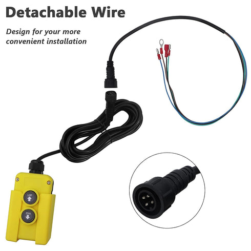 Zinger 4 12v Wire Dump Trailer Remote Control Switch DC Hydraulic Pump Power Unit Up Down Control Switch for Double
