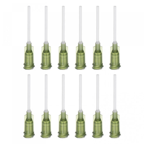 uxcell 20 Pcs 14G Plastic Dispensing Needles, 1" PP Glue Needle Tube with Blunt Luer Lock Tips