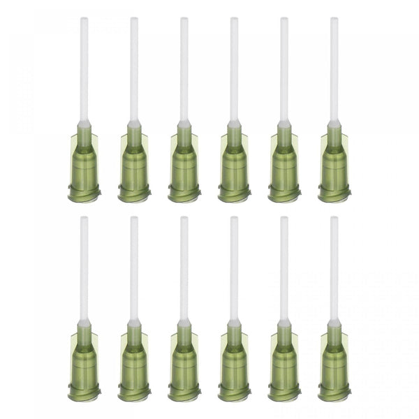 uxcell 20 Pcs 14G Plastic Dispensing Needles, 1" PP Glue Needle Tube with Blunt Luer Lock Tips