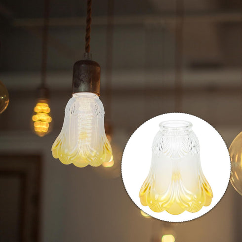Kisangel Modern Frosted Glass Lamp Shade Ceiling Fan Light Cover Small Indoor Pendant Light Fixture Replacement