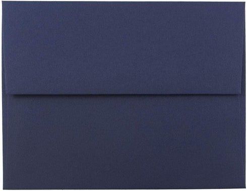 JAM PAPER A2 Premium Invitation Envelopes - 4 3/8 x 5 3/4 - Navy Blue - 50 Count