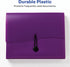 Avery Slide & View Expanding File Folder - 6 Pockets, Letter Size, 1 Plum Folder (73543)