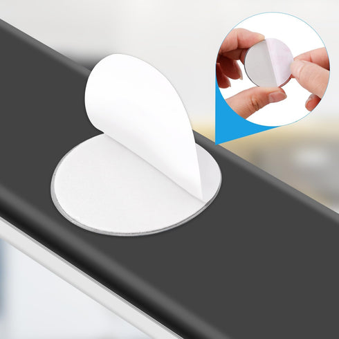 BOXOB 6pcs Counter Under Cabinet Lights Magnetic Sticky, Metal Replacement Magnetic Strips with Adhesive Backing Magnet