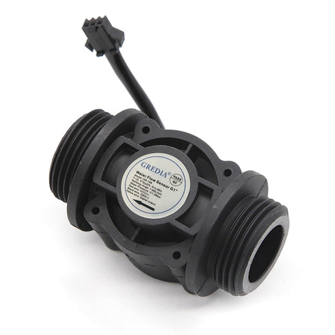 1" Water Flow Sensor Food-Grade Hall Effect Flowmeter Fluid Meter Counter 1-60L/min