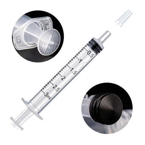 3 ml Pack 30 Syringe Without Needle, Syringe for Liquid with Cap, Oral, Scientific Labs, Measurement