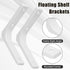 Hordion 2pcs 4 Inch, Wall Shelf Brackets Heavy Duty L Bracket Right Angle Brackets Steel Corner Brace with Screws