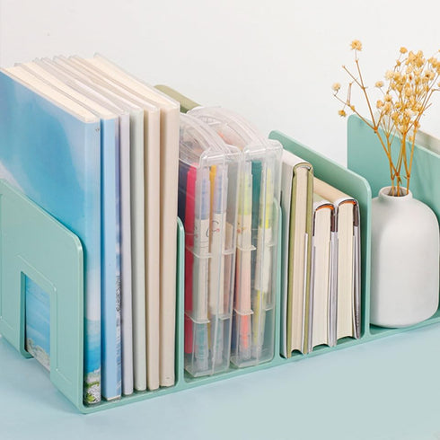 ARTIBETTER Decorative Multi-Function Book Organizer Bookend for Desk Office and Home Use Space-Saving Document and Book