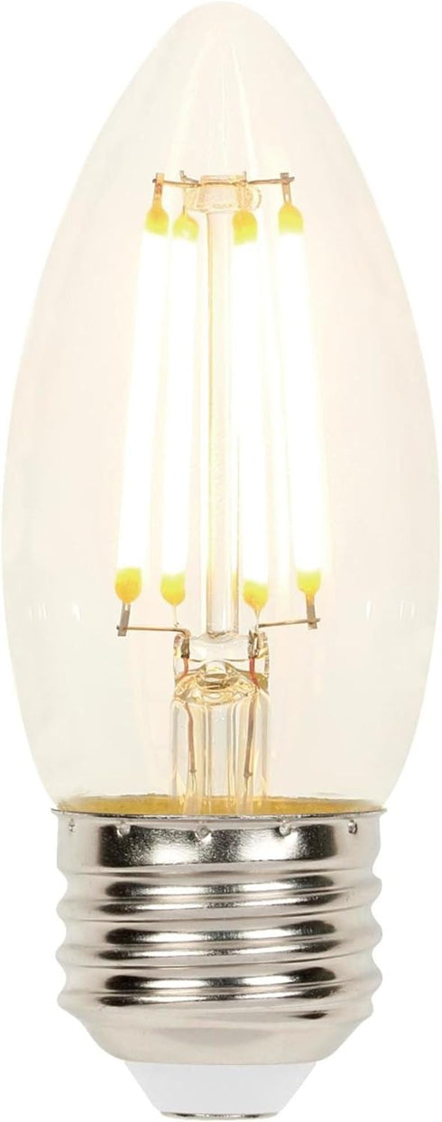 Westinghouse 4316900 B11 Dimmable Clear Filament LED Light Bulb, 60W Equivalent, Medium Base, Single Pack