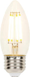 Westinghouse 4316900 B11 Dimmable Clear Filament LED Light Bulb, 60W Equivalent, Medium Base, Single Pack